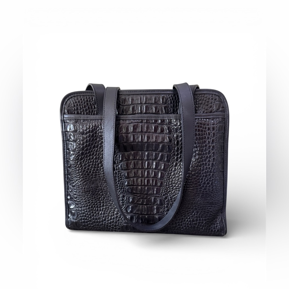 Brighton Elizabeth Black Leather Shoulder Bag Work Tote